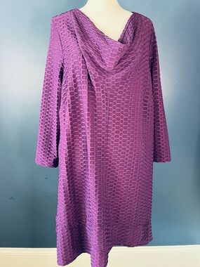Evans tunic dress- deep rich purple, size 14, can be worn as dress or w leggings